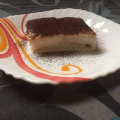 A picture of Coffee biscuit pudding.