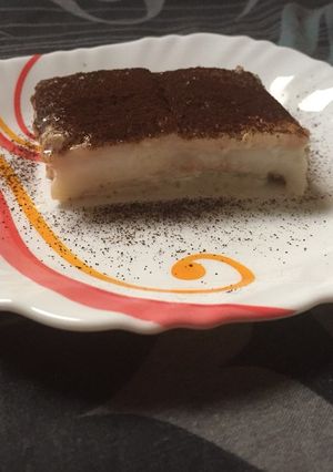 A picture of Coffee biscuit pudding.