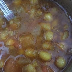 A picture of Boondi ki sabji.