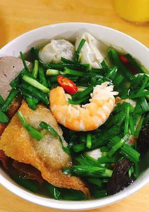 Hình của món Mỳ Vằn Thắn tại gia.
