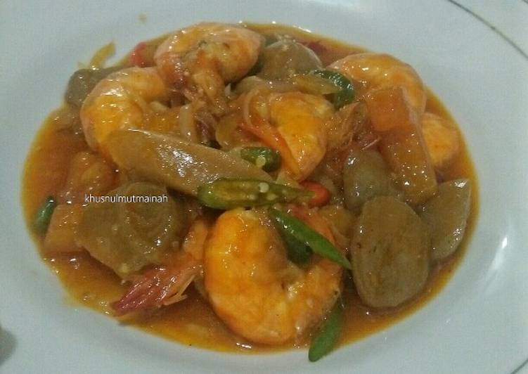 Resep Udang pedas asam manis, Bisa Manjain Lidah