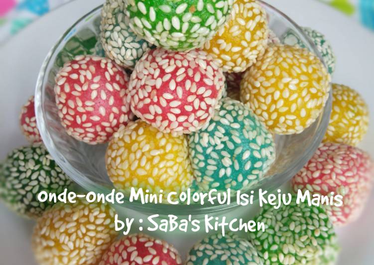 Rahasia Memasak 86 Onde Onde Mini Colorful Isi Keju Manis Yang Nikmat