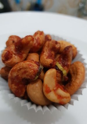 Foto resep Kacang mede pedas manis