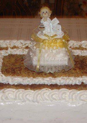 Una foto de Torta de turrón nuez