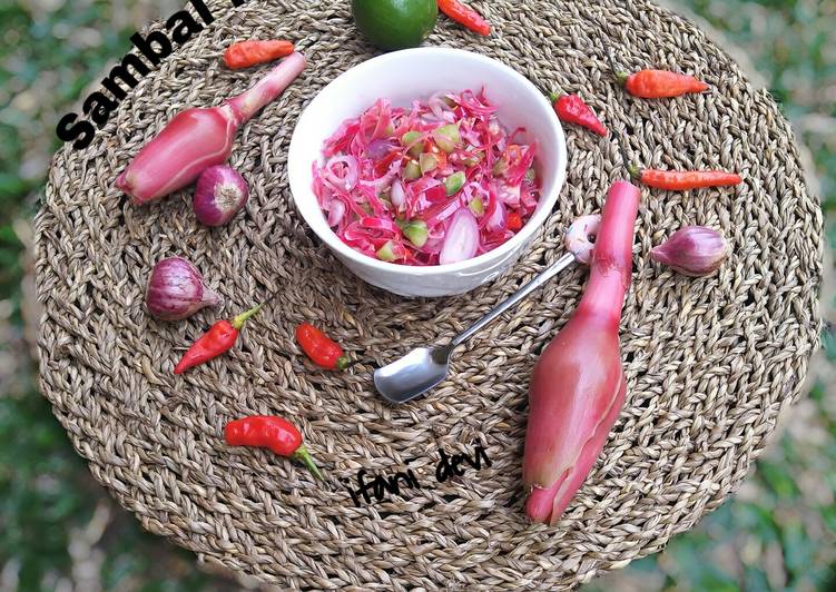 Resep 100. Sambal Kecombrang Anti Gagal