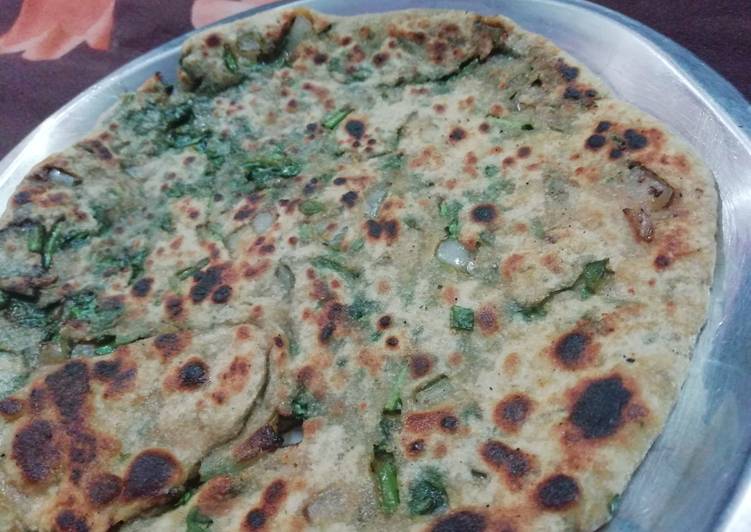 Recipe of Any-night-of-the-week Methi paratha