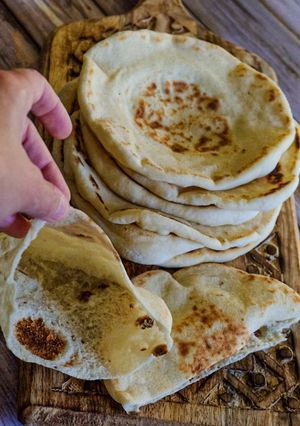 O poză a rețetei Lipii arabice - Pita.