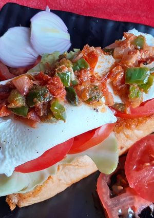 A picture of Masala Eggs Benedict.