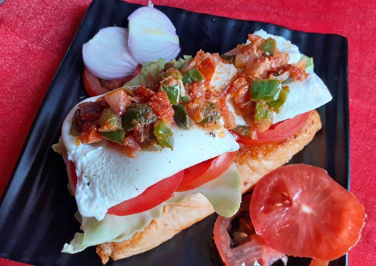 Recipe of Quick Masala Eggs Benedict