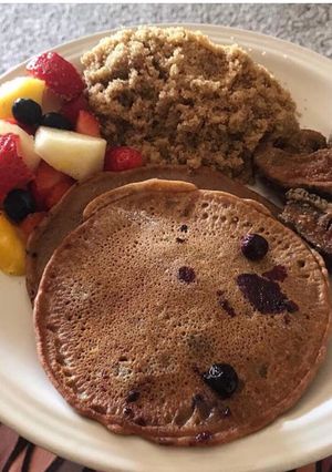 A picture of Alkaline - Blueberry Spelt Pancakes.