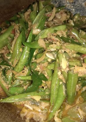 Foto resep Tumis buncis udang rebon
