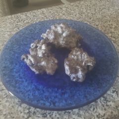A picture of Christmas coal cookies.