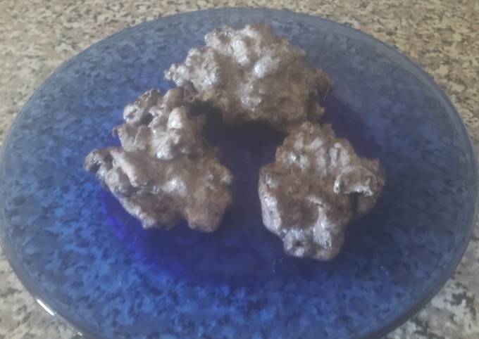 Christmas coal cookies
