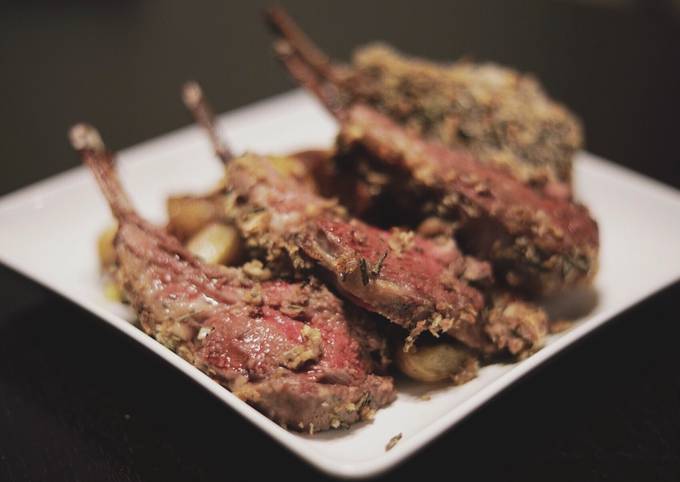 Recipe of Perfect Mustard Crusted Rack Of Lamb