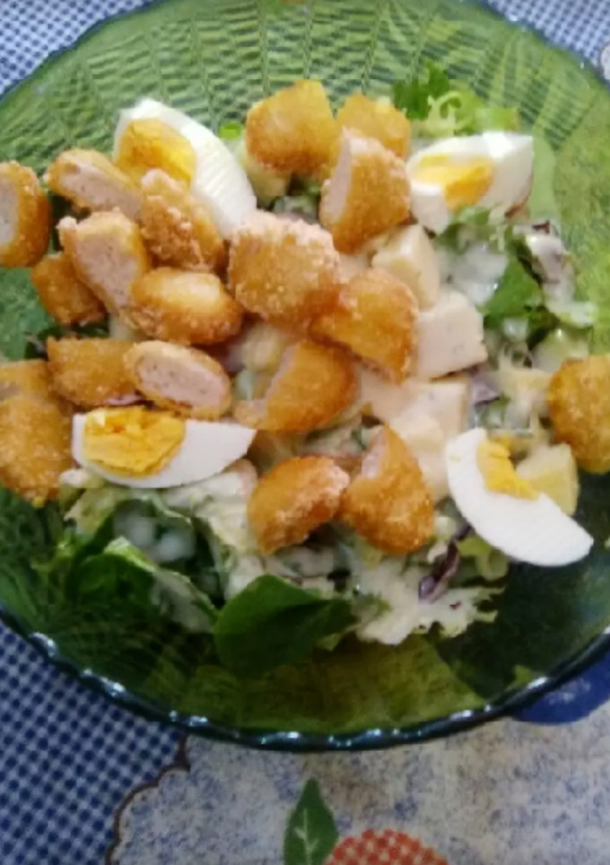 Una foto de Ensalada cesar