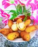 Bánh khoai mì chuối chiên