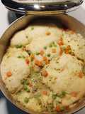 Moms simple chicken and dumplings!