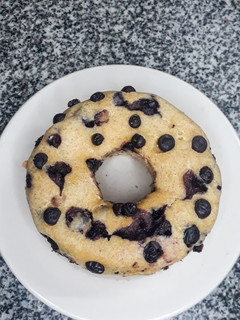 Una foto de Budín saludable de limón Y arándanos