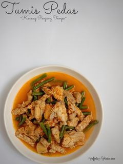 Foto resep Kacang panjang Tempe Tumis Pedas