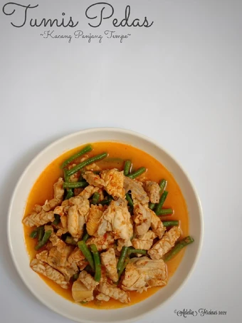 Langkah Mudah untuk Membikin Resep Kacang panjang Tempe Tumis Pedas yang Enak Banget Anti Ribet, Lezat