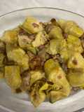 Alcachofas con champiñones rehogadas