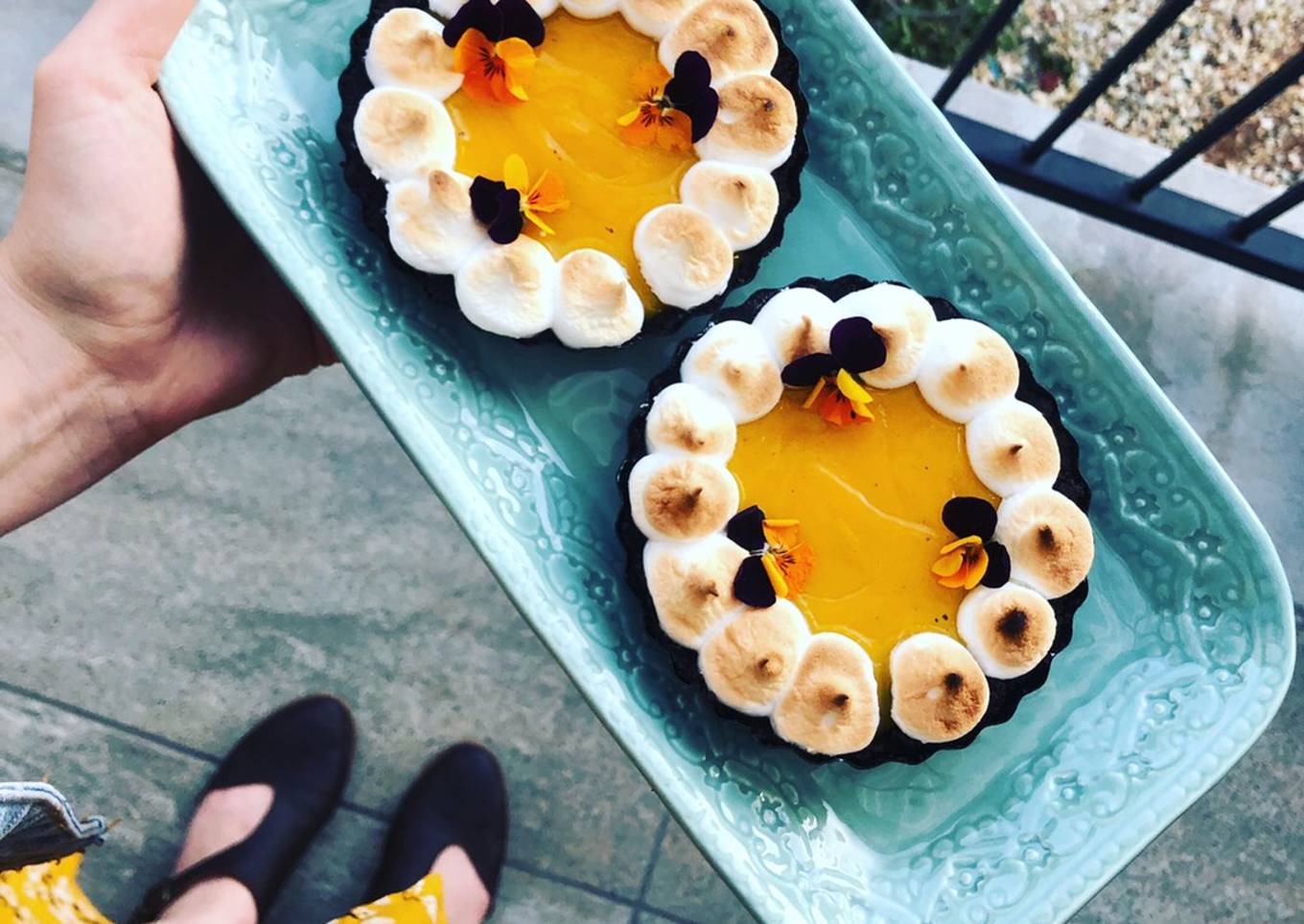 Chocolate and Granadilla Tart #sweettooth