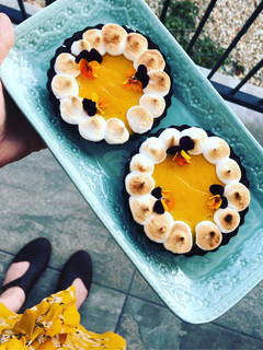A picture of Chocolate and Granadilla Tart #sweettooth.