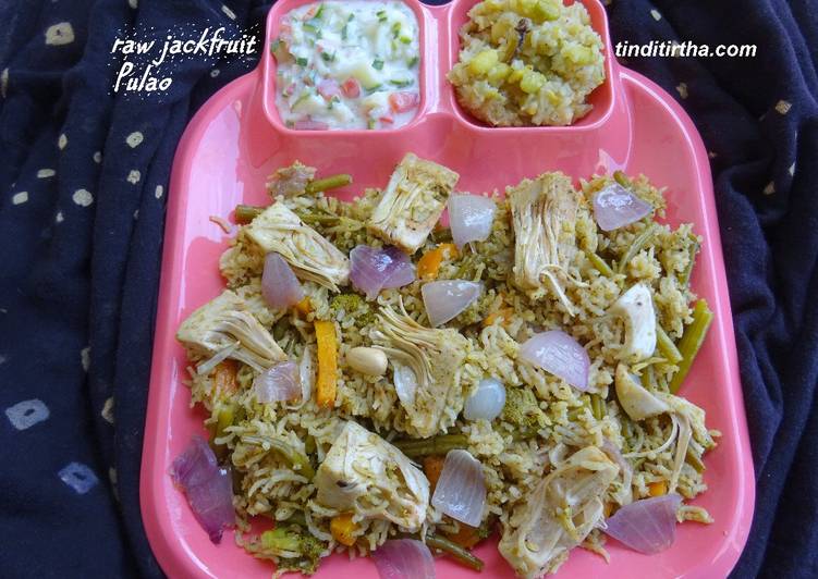 Steps to Make Any-night-of-the-week Jackfruit vegetable pulao