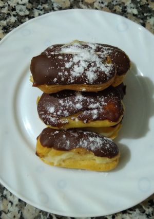 Foto resep ÉCLAIR/ EKLER (Kue Soes Topping Cokelat)