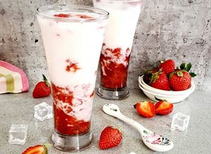 Foto resep Korean fresh strawberry milk