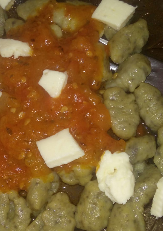 Una foto de Ñoquis de batata