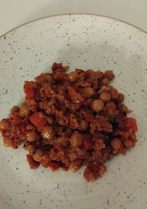 Una foto de Garbanzos con arroz 🍚