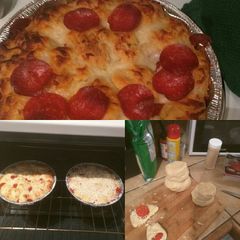 Easy pull apart pizza bread A picture of Easy pull apart pizza bread.