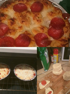 A picture of Easy pull apart pizza bread.