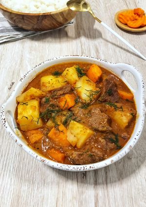 A picture of Beef Stew with Vegetables 🍲.