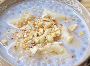 Foto principal de Pudding vietnamita de leche de coco, perlas de tapioca y plátano