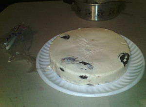 Una foto de Postre frío de galleta Oreo!