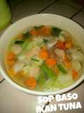 Sop baso ikan tuna