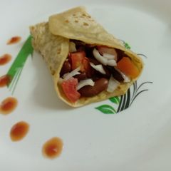 A picture of Chatpata Rajma Wrap.