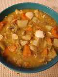 Purrusalda con migas de pescado
