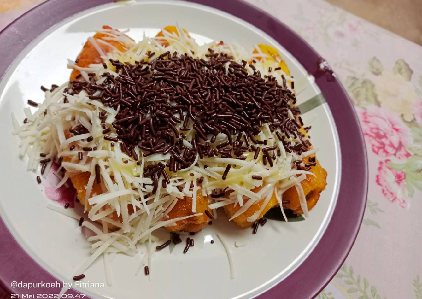 Pisang panggang keju
