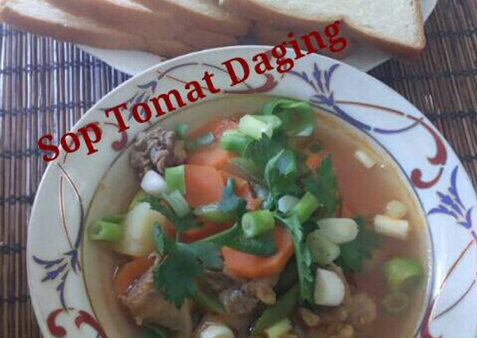 Resep Sup Tomat Daging Oleh Rini Bunda Q Q Cookpad