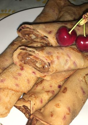 Cseresznyés 🍒csokis 🍫 palacsinta 🥞 recept fotója