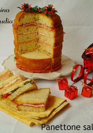 Una foto de Panettone salado