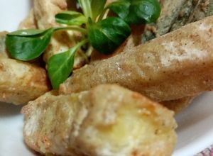 Foto principal de Calabacín frito saludable para intolerantes freidora sin aceite