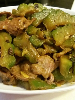Foto resep Pare tumis daging sapi bumbu tausi