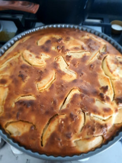 Una foto de Kuchen de manzana y nuez