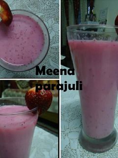 स्ट्रॉबेरी मिल्क शेक रेसिपी मुख्य फोटो