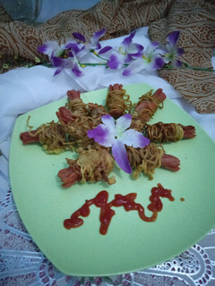 Foto resep Mie sosis gulung