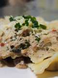 Ravioles con salsa de atún